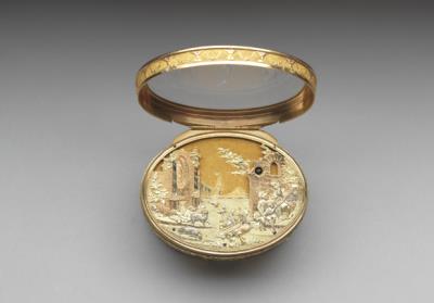 图片[2]-Chased gold mechanical automaton musical snuff box, Joseph-Etienne Blerzy, circa 1775, France-China Archive